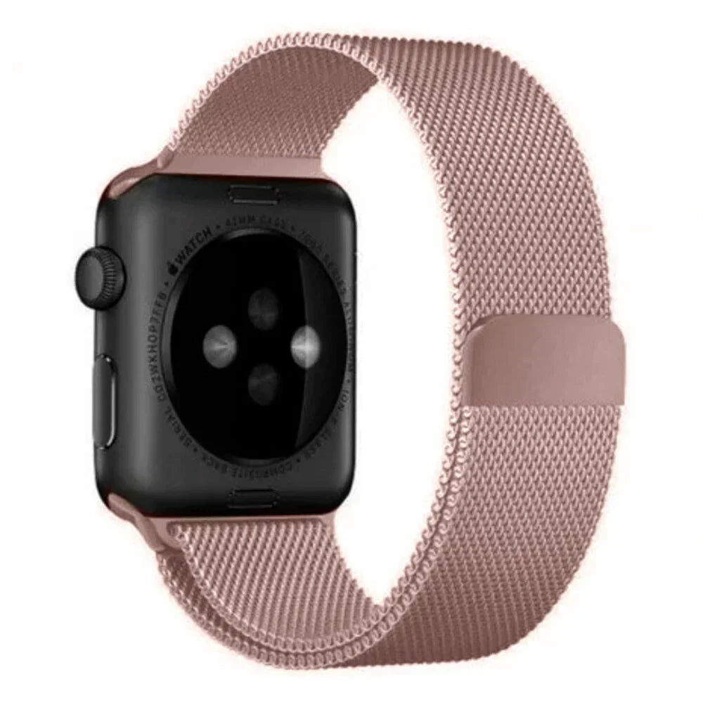 Milánský řemínek pro Apple Watch — barevná edice Rosé