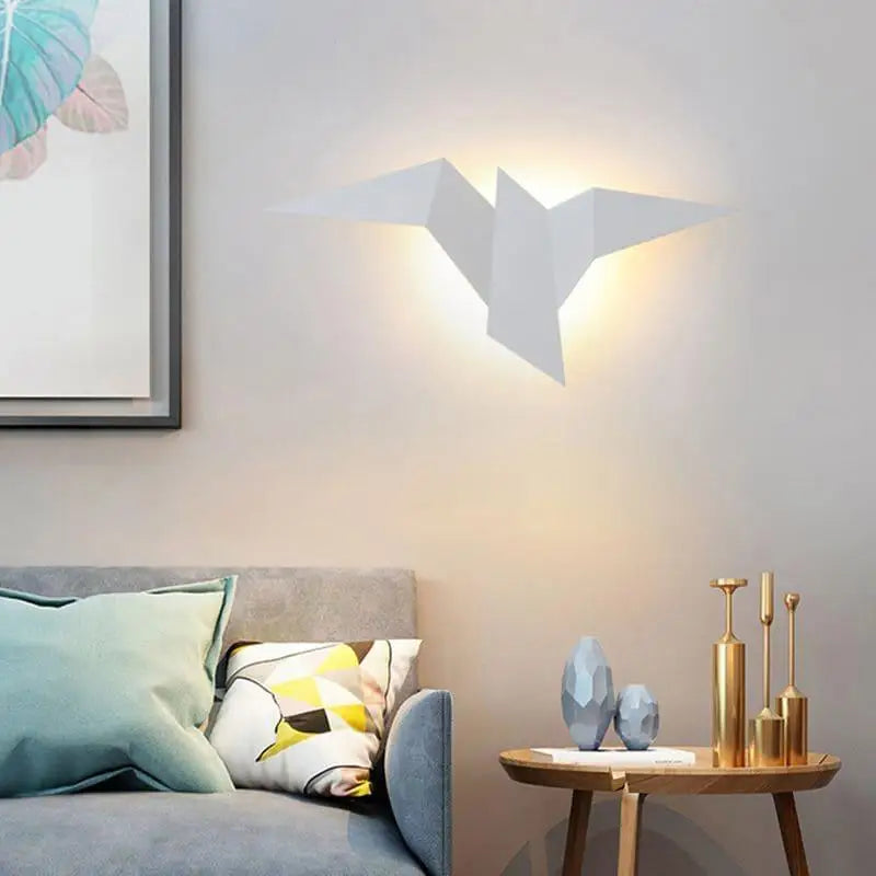 Bird Design Wall Lamp In Scandinavian Style, Aluminum And Acrylic LED 4W