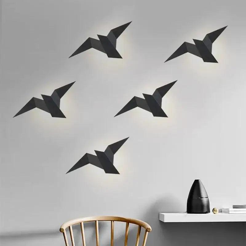 Bird Design Wall Lamp In Scandinavian Style, Aluminum And Acrylic LED 4W