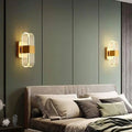 LED-væglampe i skandinavisk stil, akryl og aluminium, varm hvid, guld eller sort