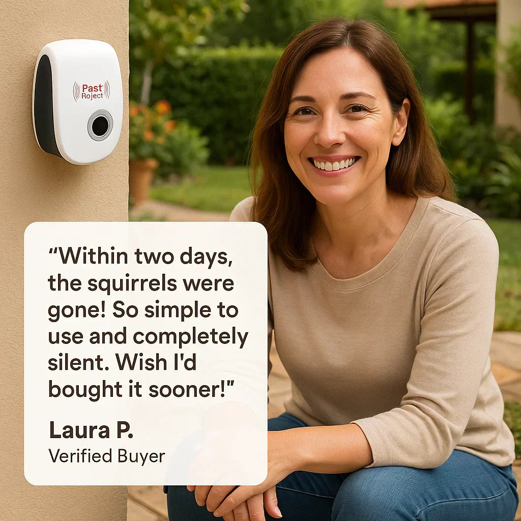 Garden Ultrasonic Pest Repeller, No Chemicals, Child And Pet Friendly, Up To 74 Sq Meters