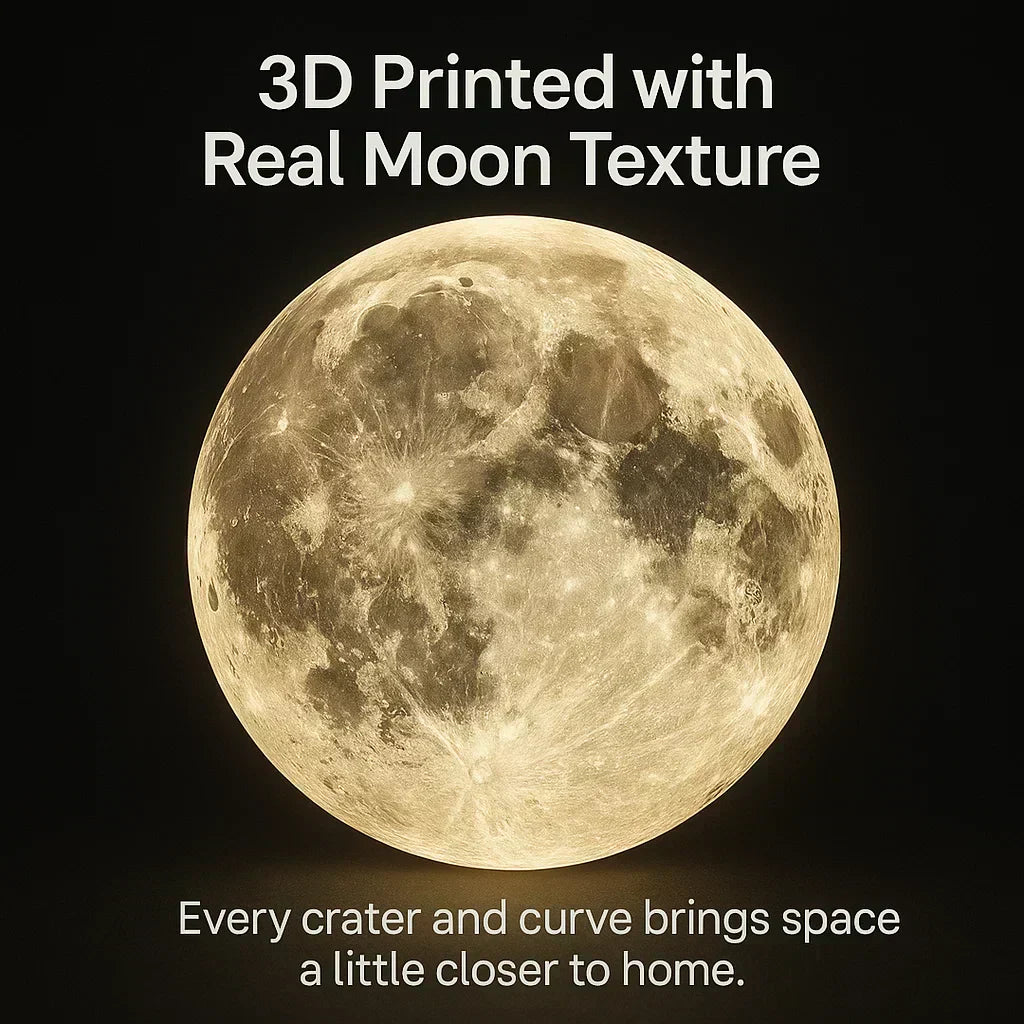 NovaLume Lunar Glow LED Lamp With Dimmable Control For Cozy Bedroom Ambience Decor