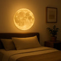 NovaLume Lunar Glow LED Lamp With Dimmable Control For Cozy Bedroom Ambience Decor