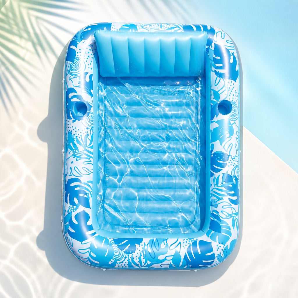 Aqua Lounger oppustelig luftmadras til swimmingpool — hurtig oppustning, kompakt opbevaring