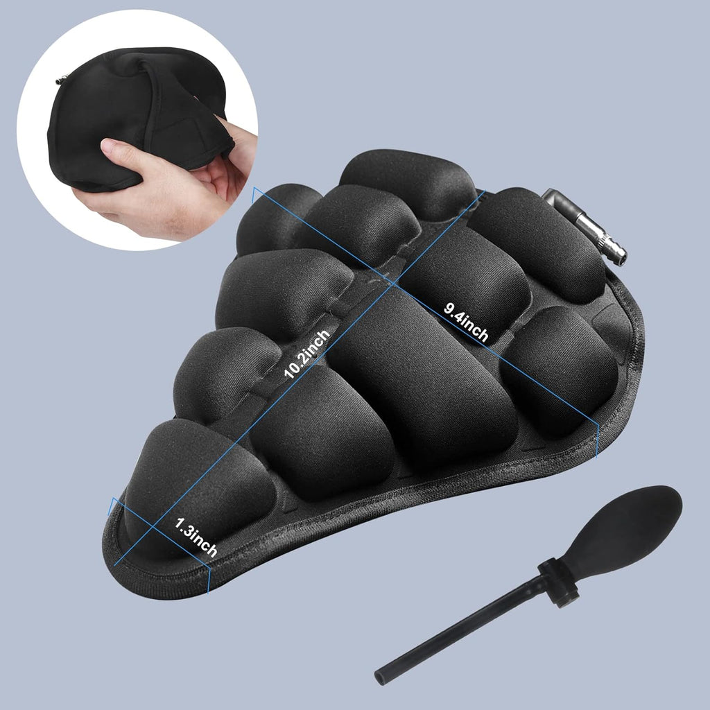 غطاء مقعد دراجة قابل للنفخ من AirSaddle — وسادة مقعد هوائية