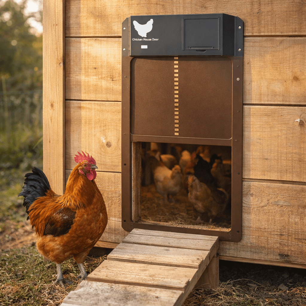 AUTOCOOP – Automatic Chicken Coop Door with Light Sensor & Weather Protection | Ka-mostore