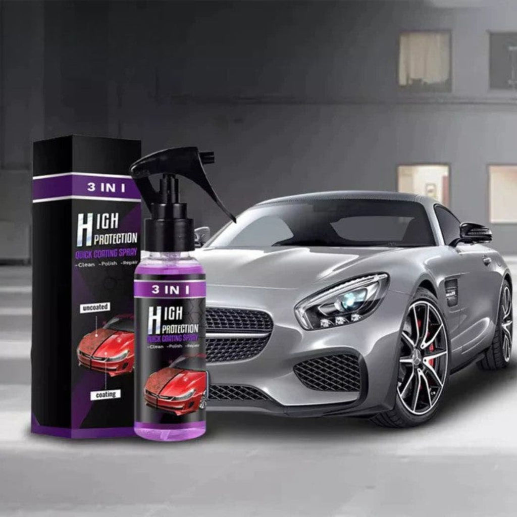 طلاء سيارات سيراميكي AutoGlanzPro — منظف طلاء 3 في 1، مستعيد اللمعان وحماية طويلة الأمد