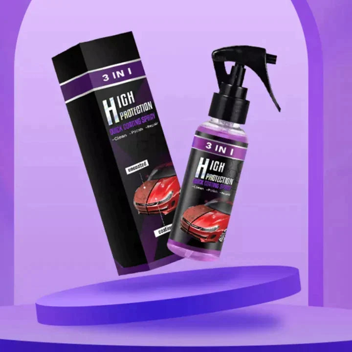 طلاء سيارات سيراميكي AutoGlanzPro — منظف طلاء 3 في 1، مستعيد اللمعان وحماية طويلة الأمد