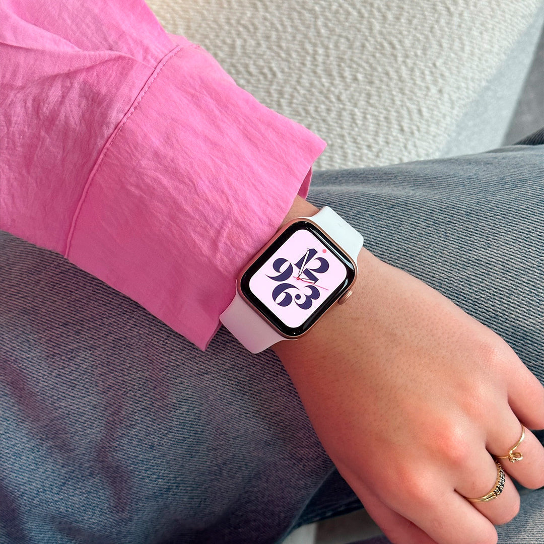 Classic White Silicone Apple Watch Replacement Band