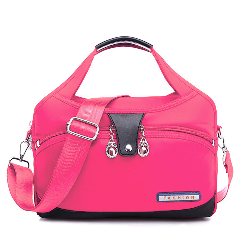Geantă crossbody antifurt din nailon — design hidrofug, compartimente multiple, funcții de securitate ascunse