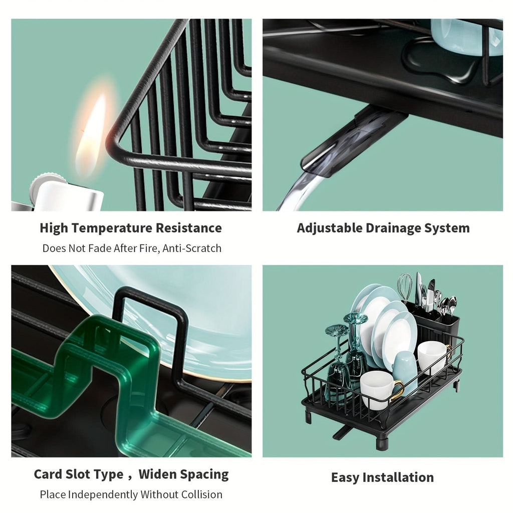 Scolapiatti DRIPMASTER — Organizer multifunzionale con drenaggio efficiente