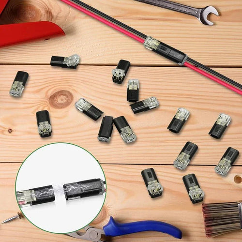 2-polige Schnellverbinder für Kabel – Ohne Abisolieren – 50-teiliges Set Zorenza