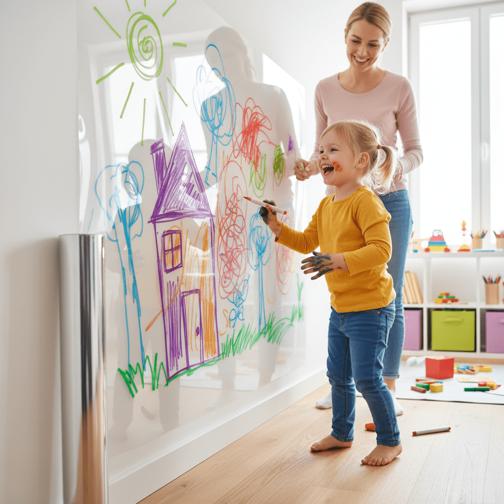 Folie transparentă PureShield pentru protecția pereților — Strat invizibil durabil