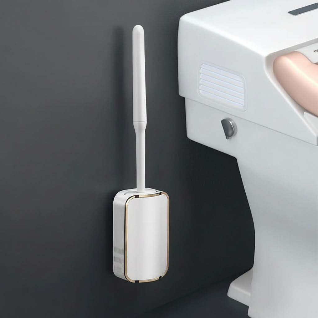 LUXCLEANSE falra szerelhető WC-kefekészlet — Gyors vízelvezetés, higiénikus kialakítás