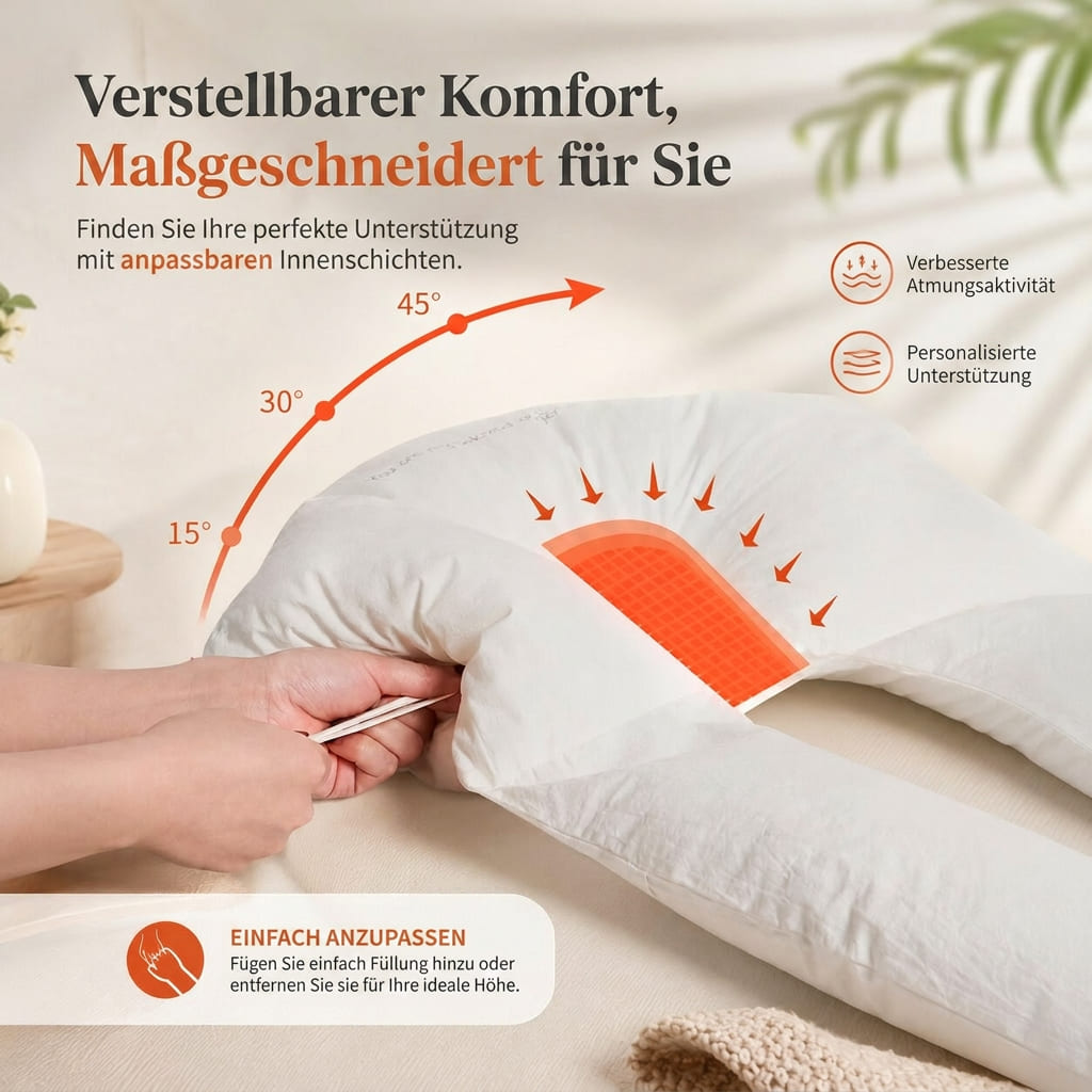 Cradle Contour Baby Positioning Pillow — Adjustable Side Support, Recessed Head Zone