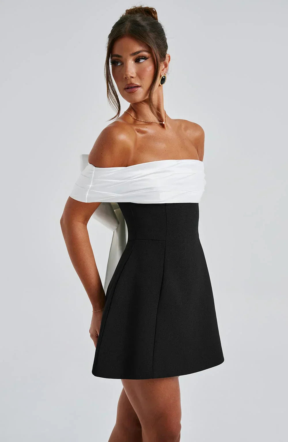 Backless Bow Mini Dress | Ka-mostore