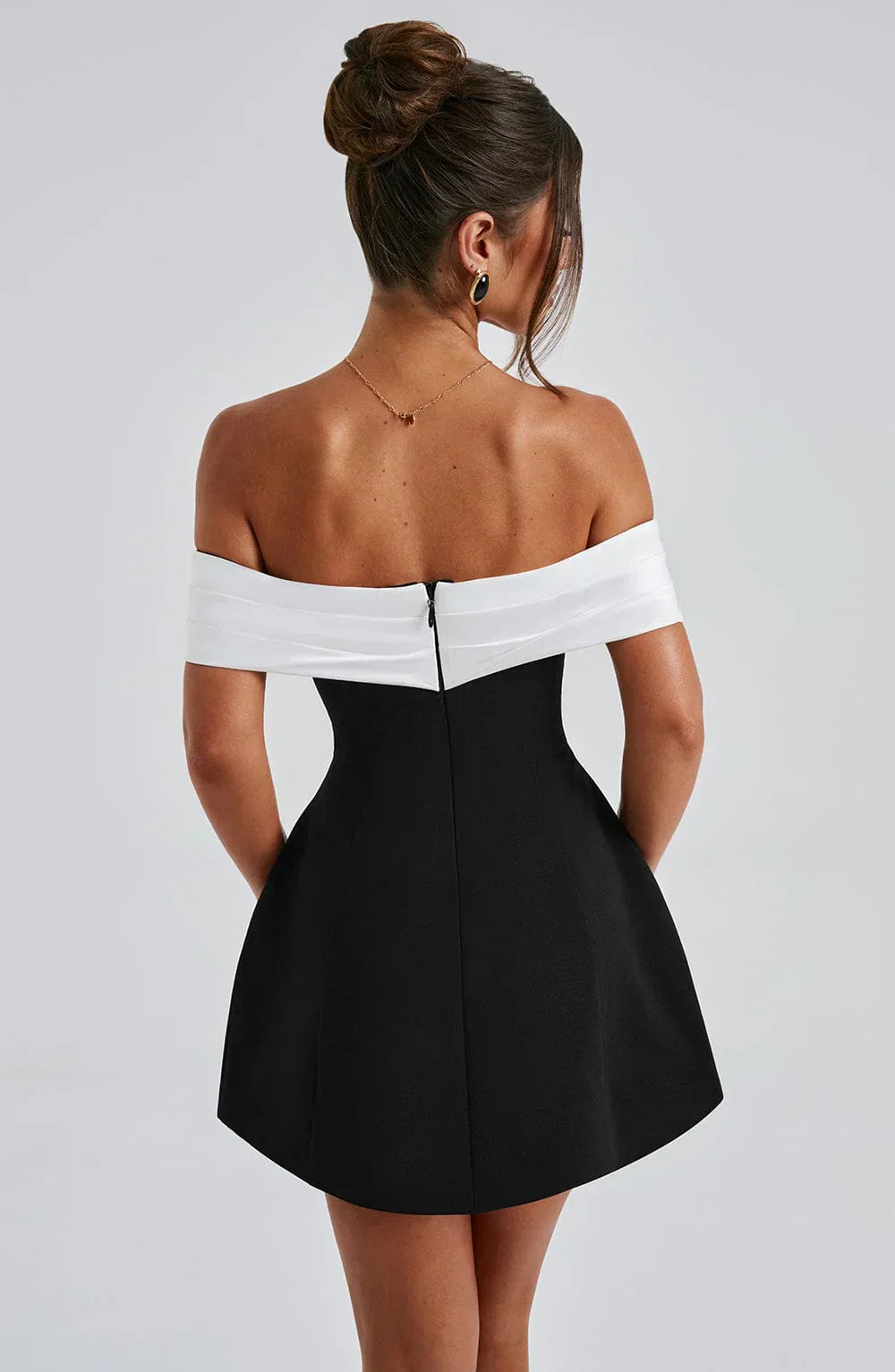 Backless Bow Mini Dress | Ka-mostore