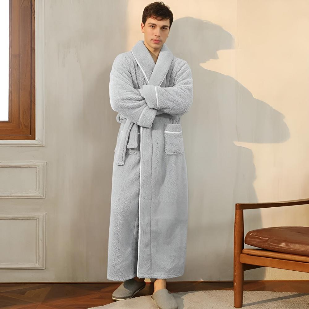 Comfyra Fleece Bathrobe — Soft, Warm Unisex Robe for Women and Men