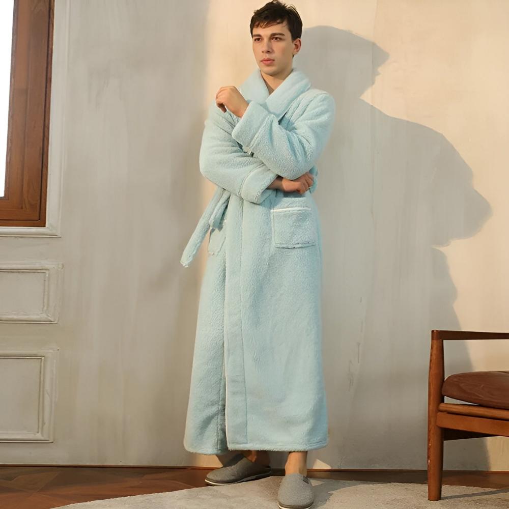 Comfyra Fleece Bathrobe — Soft, Warm Unisex Robe for Women and Men