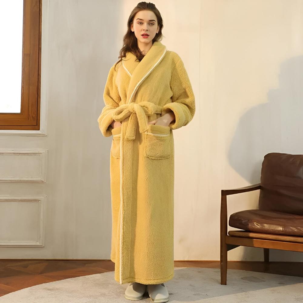 Comfyra Fleece Bathrobe — Soft, Warm Unisex Robe for Women and Men