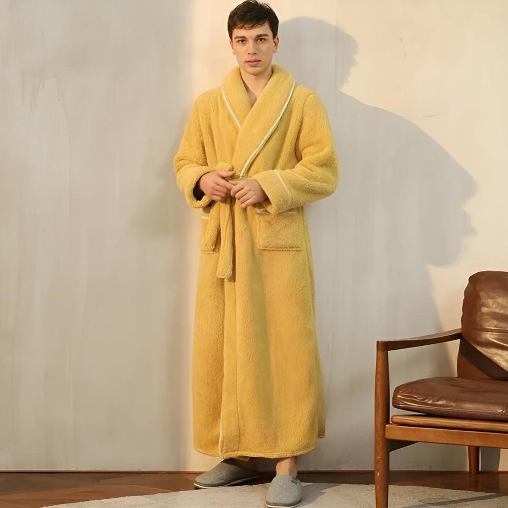 Comfyra Fleece Bathrobe — Soft, Warm Unisex Robe for Women and Men