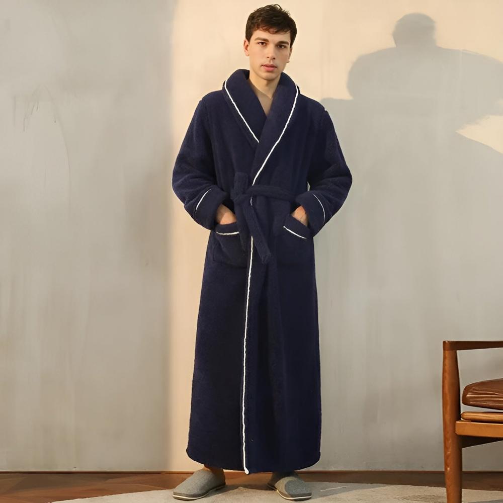 Comfyra Fleece Bathrobe — Soft, Warm Unisex Robe for Women and Men