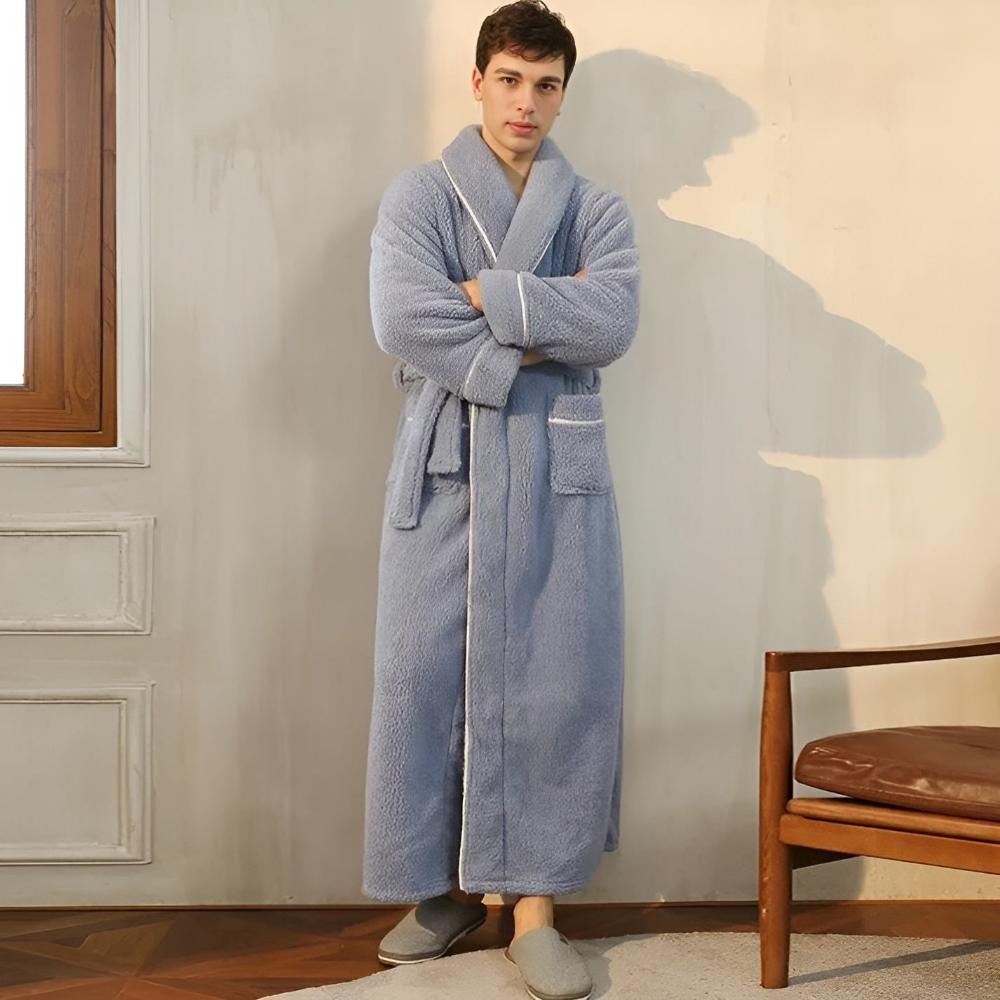 Comfyra Fleece Bathrobe — Soft, Warm Unisex Robe for Women and Men
