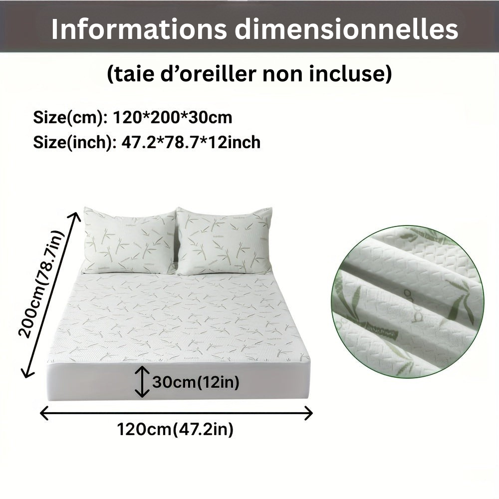 BambooCool Mattress Protector – Breathable and Cooling for Improved Sleep Comfort | Ka-mostore