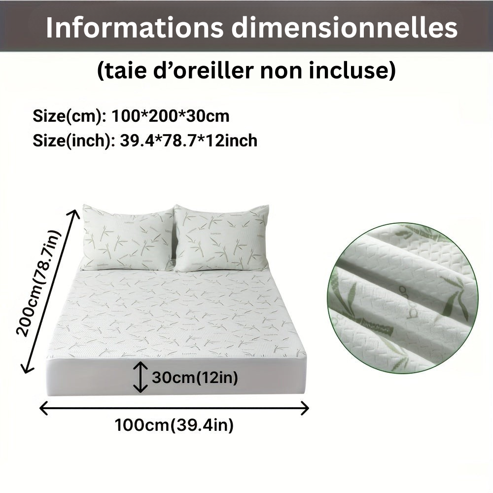 BambooCool Mattress Protector – Breathable and Cooling for Improved Sleep Comfort | Ka-mostore