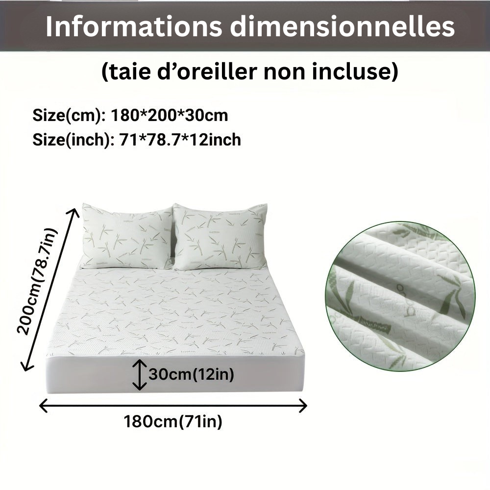 BambooCool Mattress Protector – Breathable and Cooling for Improved Sleep Comfort | Ka-mostore