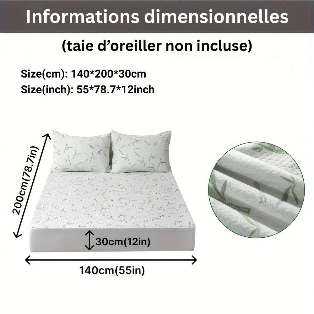 BambooCool Mattress Protector – Breathable and Cooling for Improved Sleep Comfort | Ka-mostore