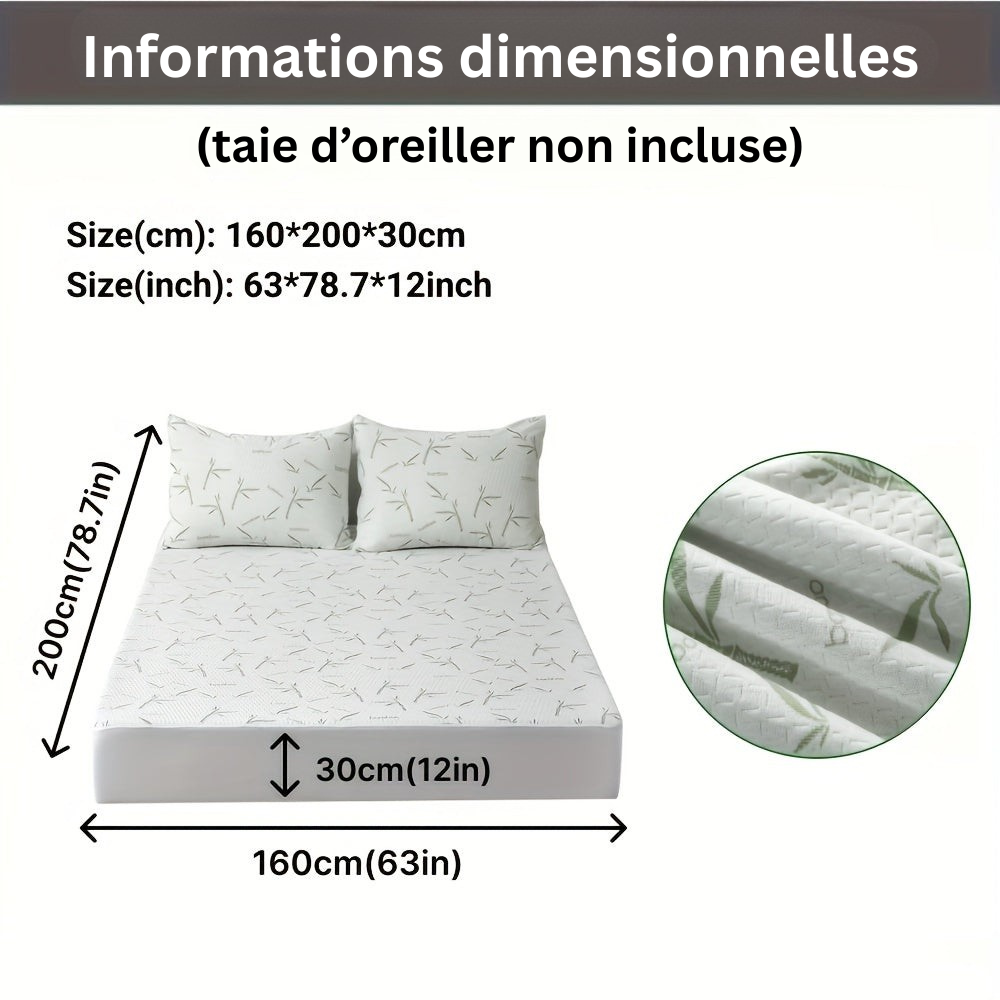 BambooCool Mattress Protector – Breathable and Cooling for Improved Sleep Comfort | Ka-mostore