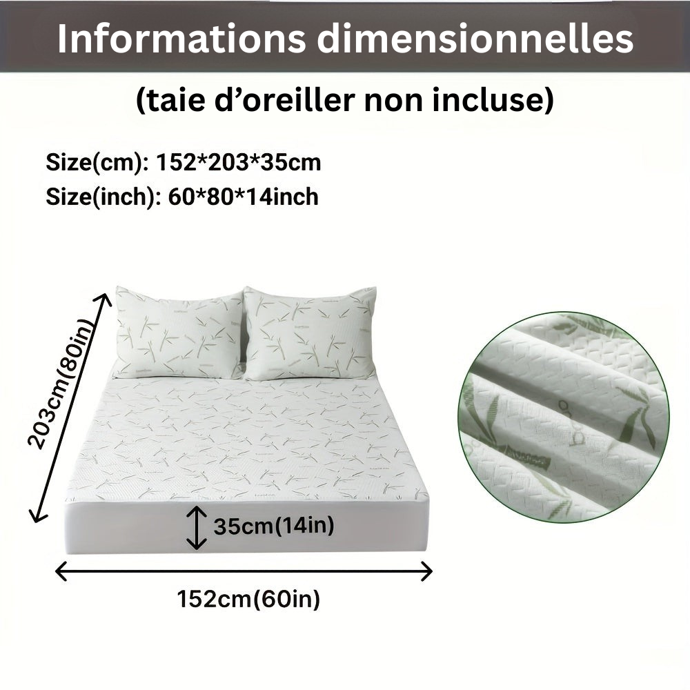 BambooCool Mattress Protector – Breathable and Cooling for Improved Sleep Comfort | Ka-mostore