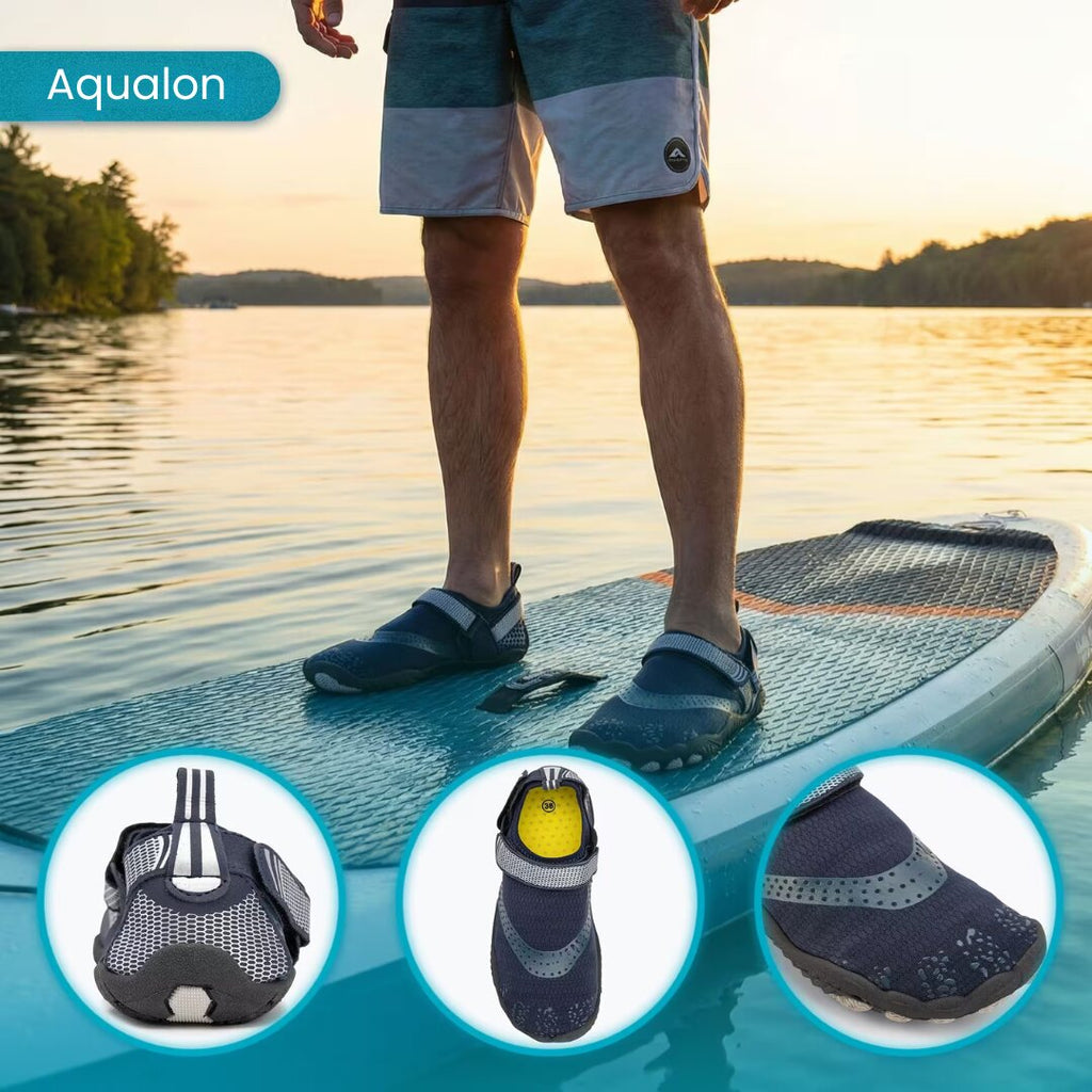 Chaussures aquatiques pieds nus Aqualon - conception légère et flexible