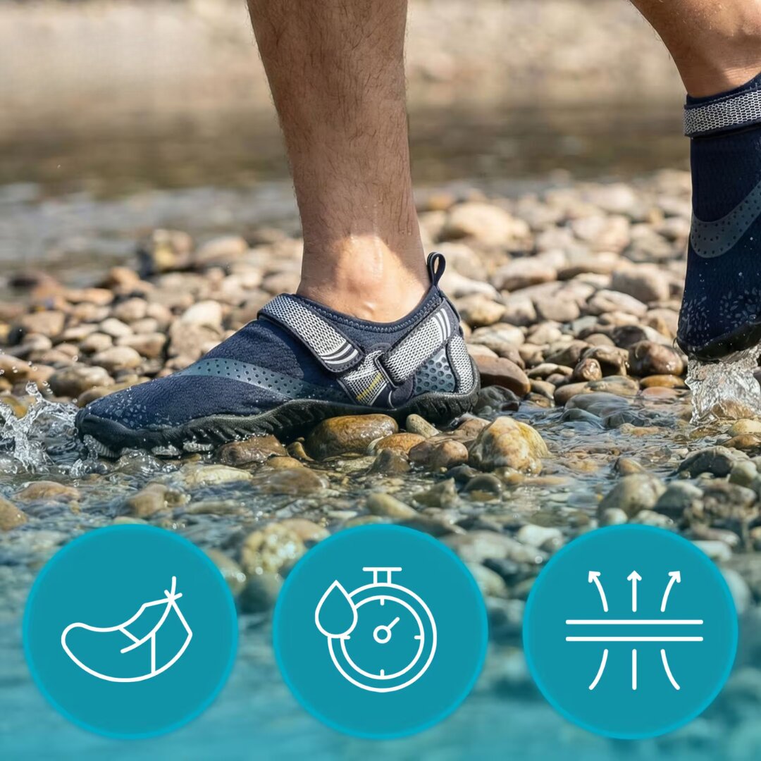 Chaussures aquatiques pieds nus Aqualon - conception légère et flexible
