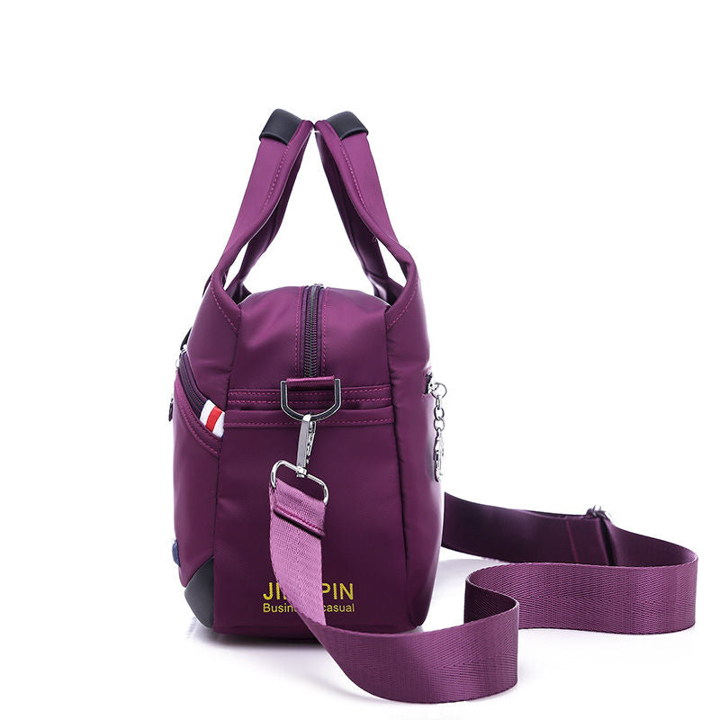 Geantă crossbody antifurt din nailon — design hidrofug, compartimente multiple, funcții de securitate ascunse