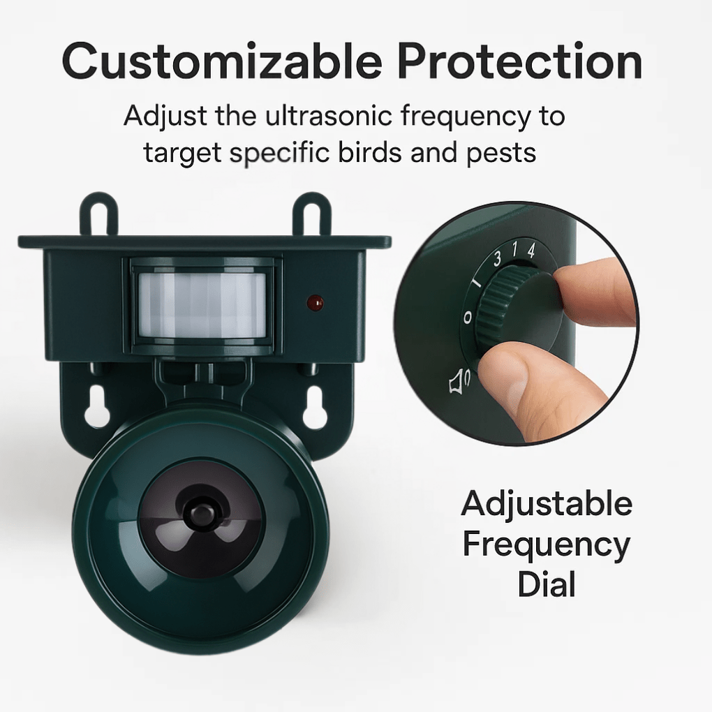 BIRDGUARD SENSOR - 効果的に鳥を寄せ付けないモーションセンサー式鳥害対策装置 | Ka-mostore