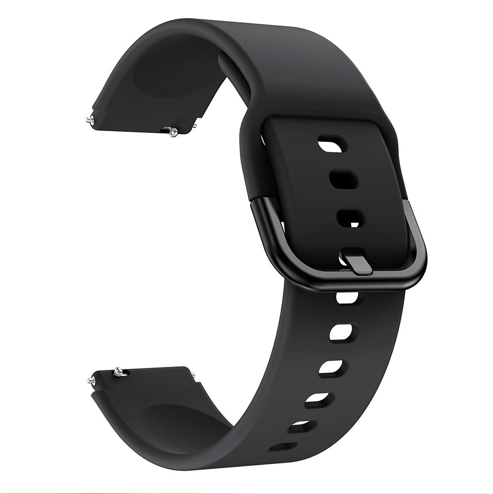 ID205L sort silikoneudskiftningsrem til smartwatch