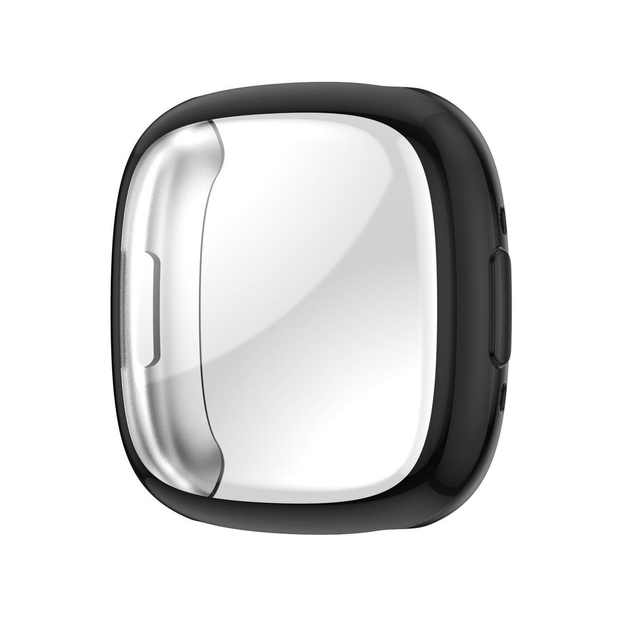 حافظة واقية سوداء من TPU لجهازي Fitbit Versa 4 وSense 2