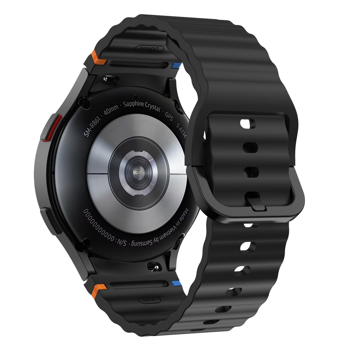 Samsung Galaxy Watch 7 44mm Wave Strap — černý