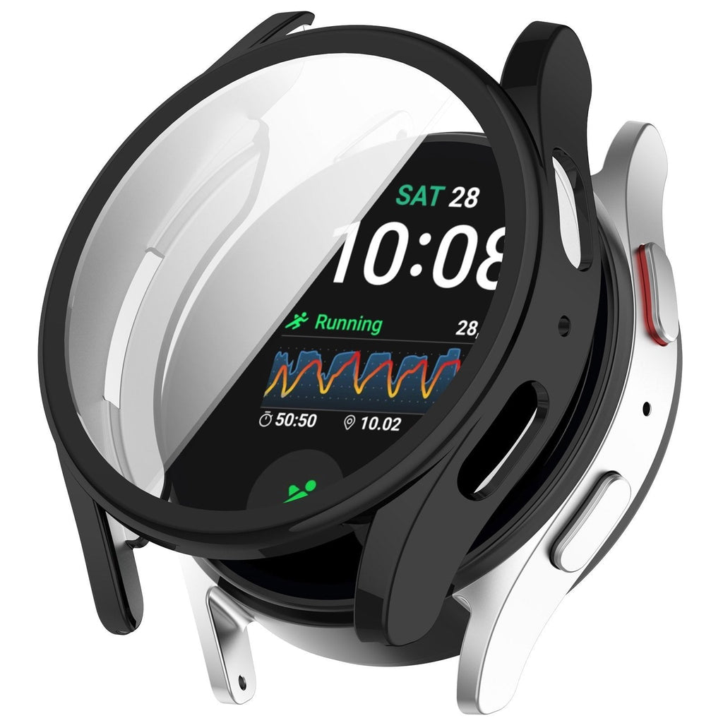 Černý TPU kryt pro Samsung Galaxy Watch 7 40 mm — tenká ochrana proti pádu