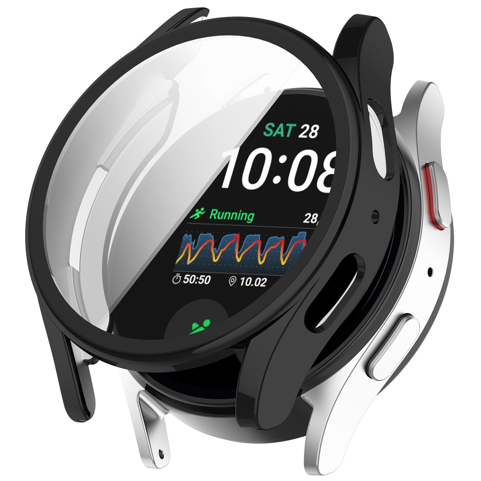 Černé ochranné pouzdro z TPU pro Samsung Galaxy Watch 7 44 mm