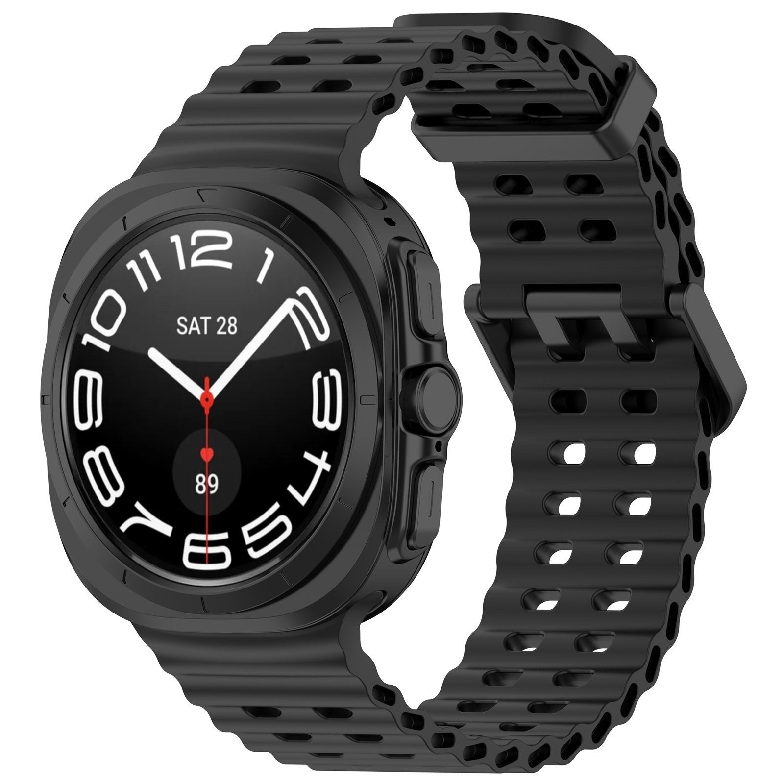 سوار Samsung Galaxy Watch Ultra البحري — درجة أسود نفاث، تصميم بحري