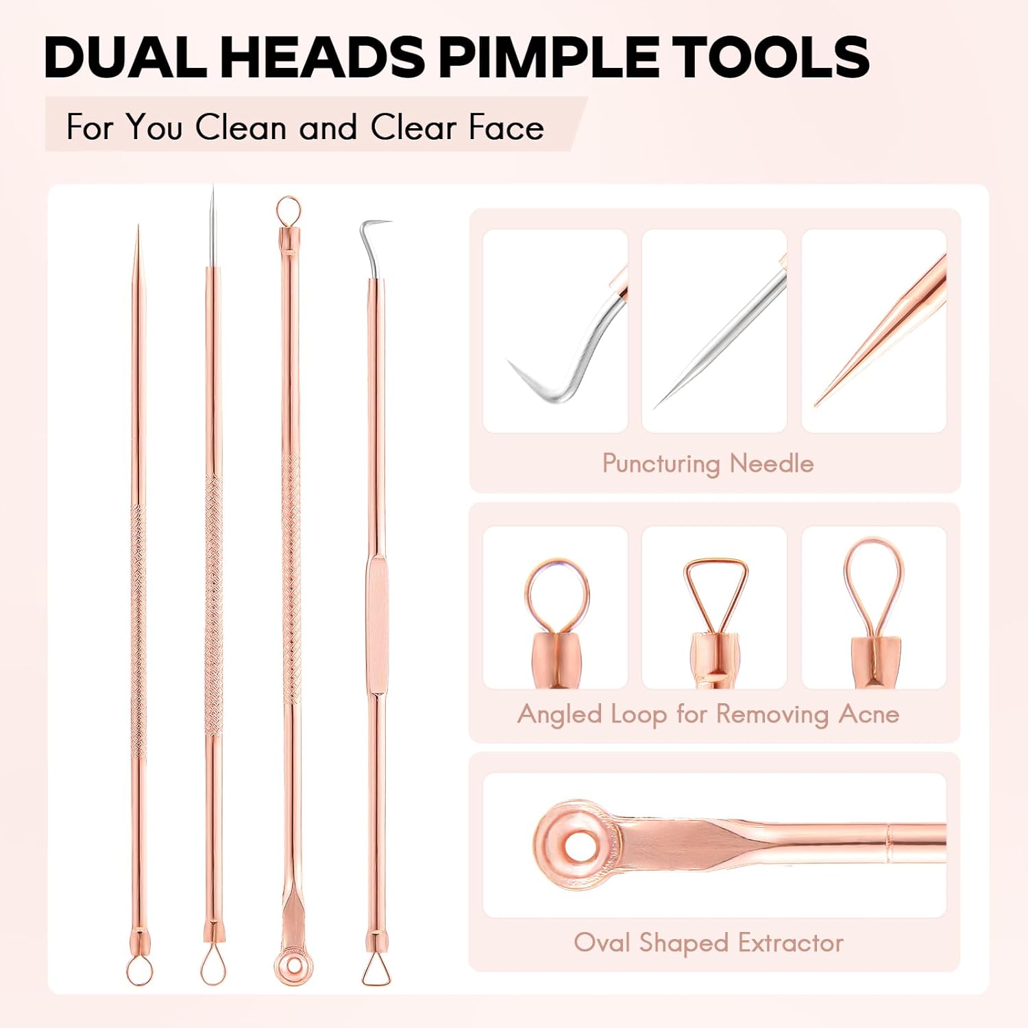 Pimple & Blackhead Remover Tool Kit | Ka-mostore