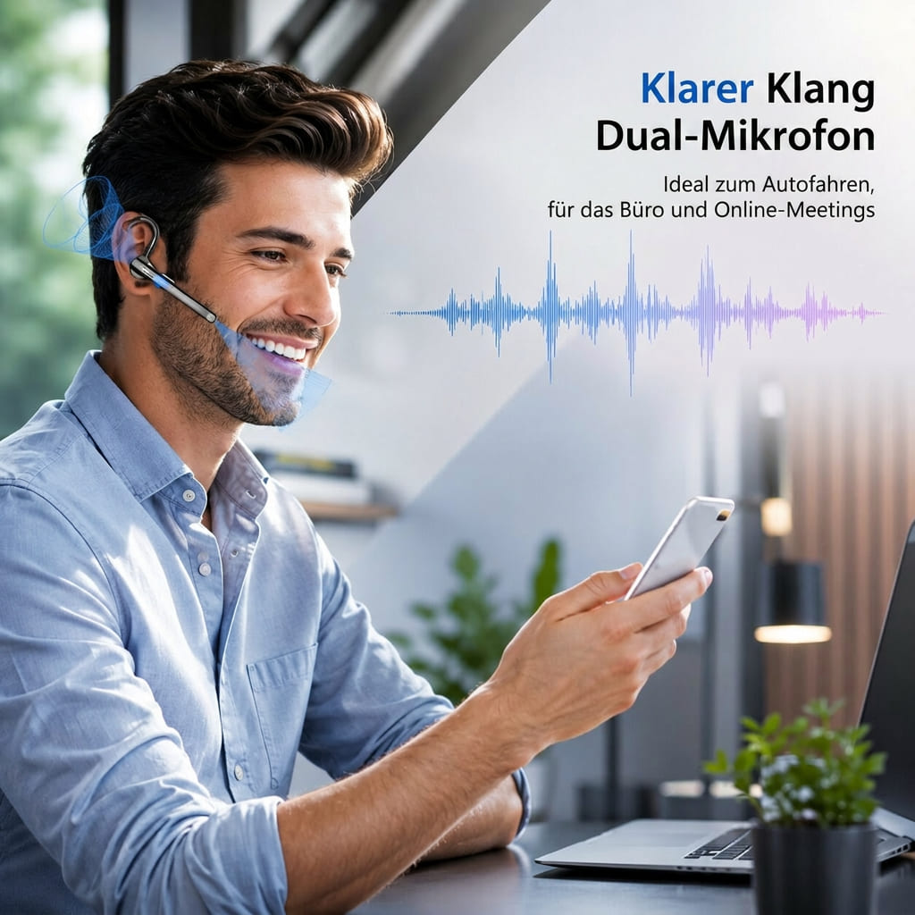 Radio Silence Funkstille -Bluetooth-kuulokkeet — Melunvaimennus, kaksi mikrofonia ja langattomat puhelut