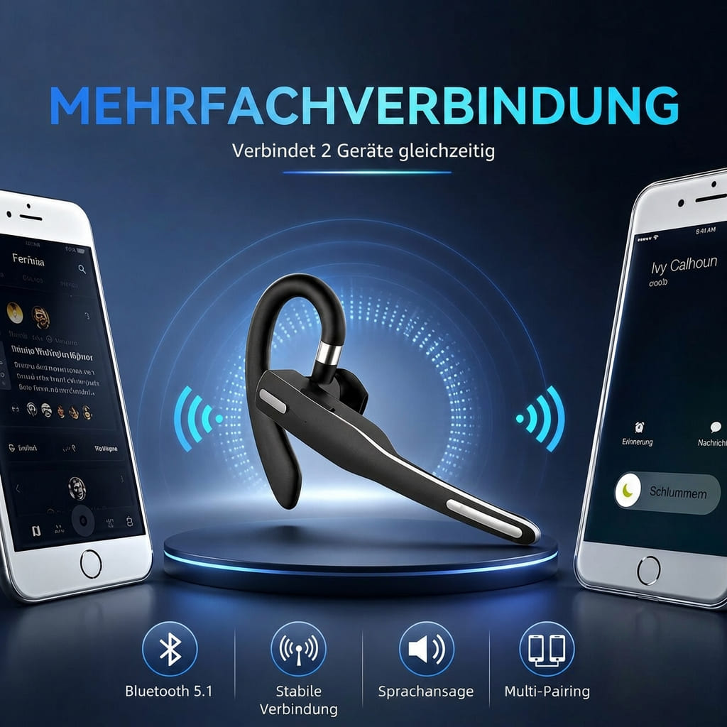 Radio Silence Funkstille -Bluetooth-kuulokkeet — Melunvaimennus, kaksi mikrofonia ja langattomat puhelut