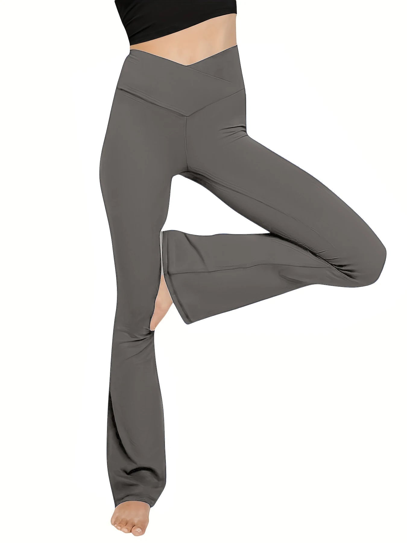 Bootcut leggings with high waist | Ka-mostore
