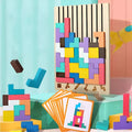 BRIQLEARN – Montessori-trä-Tetris för kreativ stapling och logikträning | Ka-mostore