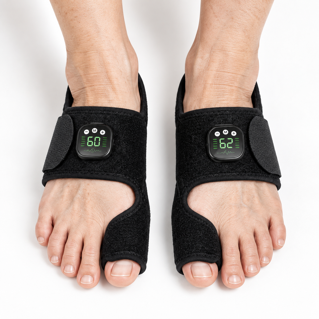Adjustable Bunion Toe Correction Brace — EMS Stimulation, 29 Intensity Levels, 10 Modes