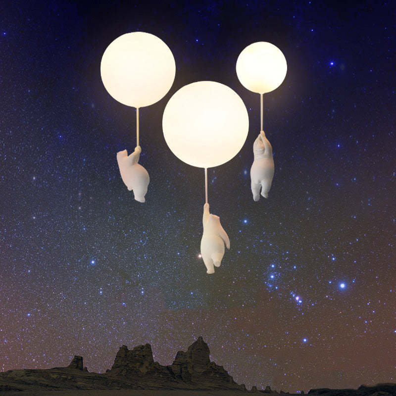 BrioBear Balloon Ceiling Light For Nurseries And Children's Rooms Warm Playful Home Decor Lamp